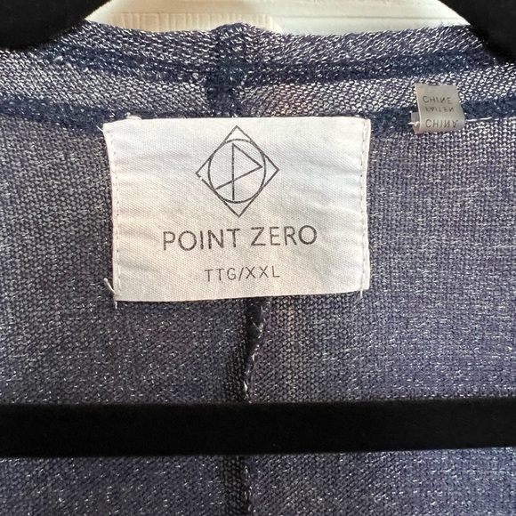 Dark blue and white cardigan. - Picture 2 of 3